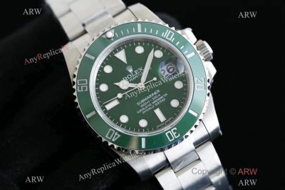 OR Factory V2 Rolex Submariner Hulk Replica watch ETA2836 Movement